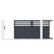 Cancello scorrevole in alluminio AXIS VECTO 300x158cm - X-METAL