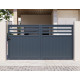 Cancello scorrevole in alluminio AXIS VECTO 300x158cm - X-METAL