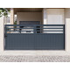 Cancello scorrevole in alluminio AXIS VECTO 340x140cm - X-METAL