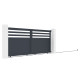 Cancello scorrevole in alluminio AXIS VECTO 340x140cm - X-METAL