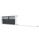 Cancello scorrevole in alluminio AXIS VECTO 340x140cm - X-METAL