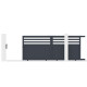 Cancello scorrevole in alluminio AXIS VECTO 340x140cm - X-METAL