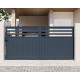 Cancello scorrevole in alluminio AXIS VECTO 340x158cm - X-METAL