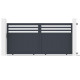 Cancello scorrevole in alluminio AXIS VECTO 340x158cm - X-METAL