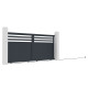 Cancello scorrevole in alluminio AXIS VECTO 340x158cm - X-METAL