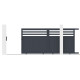 Cancello scorrevole in alluminio AXIS VECTO 340x158cm - X-METAL