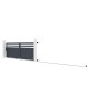 Cancello scorrevole in alluminio AXIS VECTO 400x140cm - X-METAL