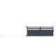 Cancello scorrevole in alluminio AXIS VECTO 400x140cm - X-METAL
