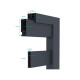 Cancello scorrevole in alluminio AXIS VECTO 400x158cm - X-METAL