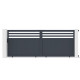 Cancello scorrevole in alluminio AXIS VECTO 400x158cm - X-METAL