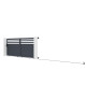 Cancello scorrevole in alluminio AXIS VECTO 400x158cm - X-METAL