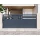 Cancello scorrevole in alluminio AXIS VECTO 400x158cm - X-METAL