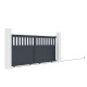 Cancello scorrevole in alluminio AXIS ALTO 300x140cm - X-METAL