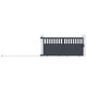 Cancello scorrevole in alluminio AXIS ALTO 300x140cm - X-METAL