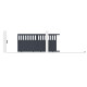 Cancello scorrevole in alluminio AXIS ALTO 300x140cm - X-METAL