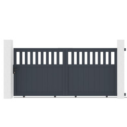Cancello scorrevole in alluminio AXIS ALTO 300x140cm - X-METAL