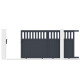 Cancello scorrevole in alluminio AXIS ALTO 300x158cm - X-METAL