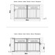 Cancello scorrevole in alluminio AXIS ALTO 300x158cm - X-METAL