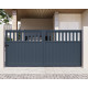 Cancello scorrevole in alluminio AXIS ALTO 340x158cm - X-METAL