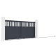 Cancello scorrevole in alluminio AXIS ALTO 340x158cm - X-METAL