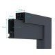 Cancello scorrevole in alluminio AXIS ALTO 400x140cm - X-METAL