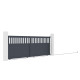 Cancello scorrevole in alluminio AXIS ALTO 400x140cm - X-METAL