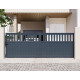 Cancello scorrevole in alluminio AXIS ALTO 400x140cm - X-METAL