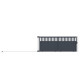 Cancello scorrevole in alluminio AXIS ALTO 400x158cm - X-METAL