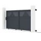 Cancello scorrevole in alluminio AXIS TIME 300x140cm - X-METAL