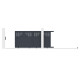 Cancello scorrevole in alluminio AXIS TIME 300x140cm - X-METAL