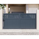 Cancello scorrevole in alluminio AXIS TIME 300x140cm - X-METAL