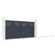 Cancello scorrevole in alluminio AXIS TIME 340x158cm - X-METAL