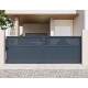 Cancello scorrevole in alluminio AXIS TIME 400x140cm - X-METAL