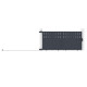 Cancello scorrevole in alluminio AXIS FILM 300x140cm - X-METAL