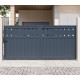 Cancello scorrevole in alluminio AXIS FILM 300x140cm - X-METAL