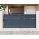 Cancello scorrevole in alluminio AXIS FILM 340x140cm - X-METAL