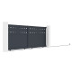 Cancello scorrevole in alluminio AXIS FILM 340x140cm - X-METAL