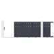 Cancello scorrevole in alluminio AXIS FILM 340x140cm - X-METAL