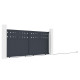 Cancello scorrevole in alluminio AXIS FILM 340x158cm - X-METAL
