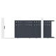 Cancello scorrevole in alluminio AXIS FILM 340x158cm - X-METAL