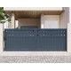 Cancello scorrevole in alluminio AXIS FILM 400x140cm - X-METAL
