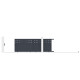 Cancello scorrevole in alluminio AXIS FILM 400x140cm - X-METAL