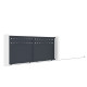 Cancello scorrevole in alluminio AXIS FILM 400x158cm - X-METAL