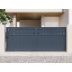 Cancello scorrevole in alluminio AXIS FILM 400x158cm - X-METAL