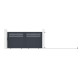 Cancello scorrevole in alluminio AXIS GROW 300x140cm - X-METAL