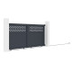 Cancello scorrevole in alluminio AXIS GROW 300x140cm - X-METAL