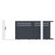 Cancello scorrevole in alluminio AXIS GROW 300x158cm - X-METAL