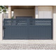 Cancello scorrevole in alluminio AXIS GROW 340x140cm - X-METAL