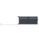 Cancello scorrevole in alluminio AXIS GROW 340x140cm - X-METAL