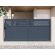 Cancello scorrevole in alluminio AXIS GROW 340x158cm - X-METAL